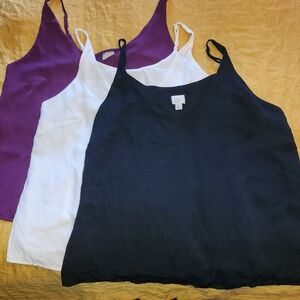 a new day Women's Camisoles in Black, White, and Purple